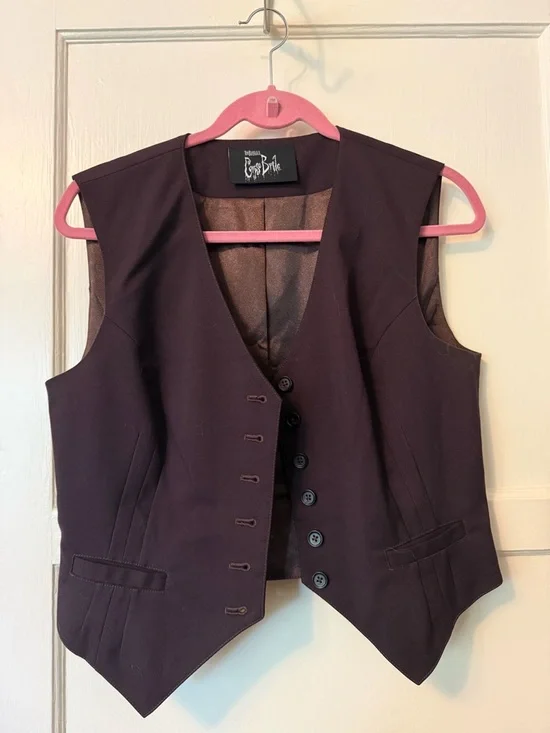 La Femme En Noir Corpse Bride Victor Vest brown - Picture 1 of 3